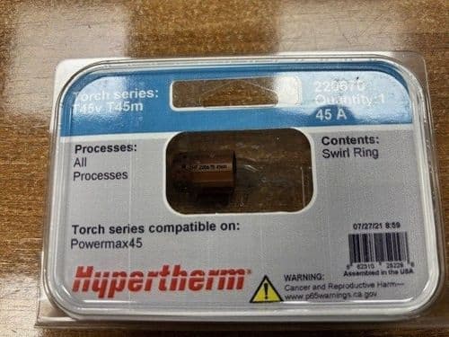 Hypertherm 220670 Max45 Swirl Ring