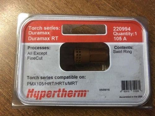 Hypertherm 220994 Max1650 Duramax Swirl Ring