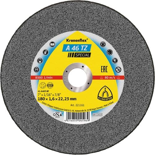 Klingspor 180mm x 1.6mm A 46 TZ cutting disc