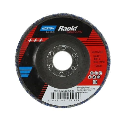 Norton Rapid Blend 115x12x22 Disc Fine Grey Nex