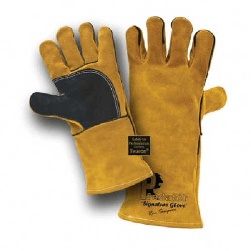 Predator 4 Prestige Twaron Stiched Gold Welding Gauntlets