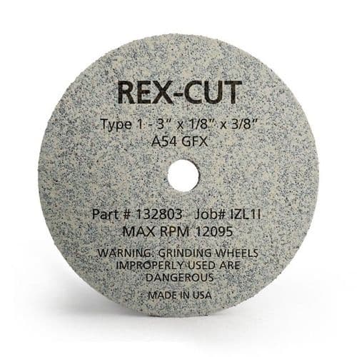 REX-CUT A54 GFX 3" X 1/8 X 3/8 WHEEL