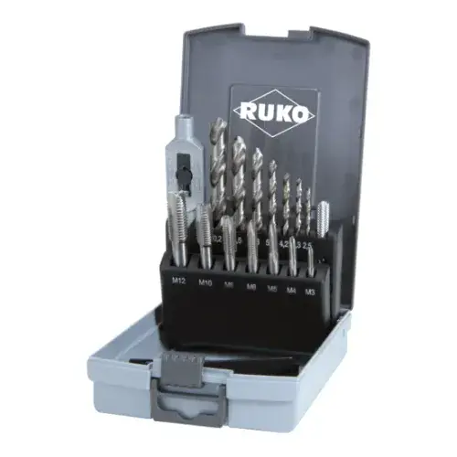 RUKO 245004RO Single-cut tap set HSS - 15 pcs