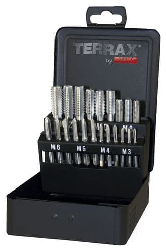 RUKO A245006 21Pc HSS Hand tap set M3-M12