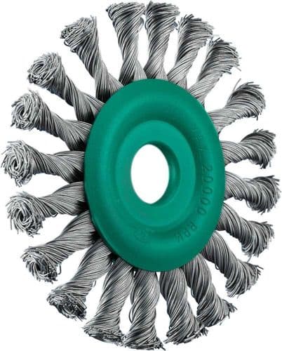 SIT 115 X 22mm Stainless Steel Twist Knot Wheel Brush 0901