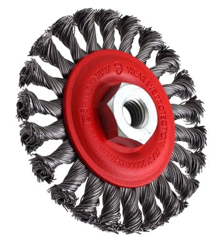 SIT 115mm X M14 Steel Twist Knot Wheel Brush 0500