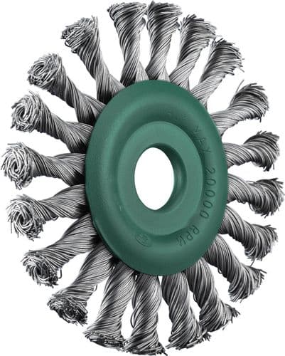 SIT 125 X 22mm  Stainless Steel Twist Knot Wheel Brush 2096