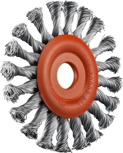 SIT 125 X 22mm  Steel Twist Knot Wheel Brush 0507