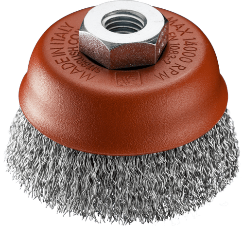 SIT 80mm X M14 Steel Crimp Cup Brush 0128