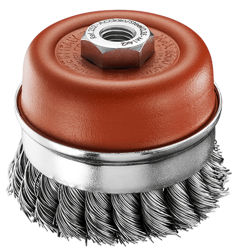 SIT 85mm X M14 Steel Twist Knot Cup Brush 0253
