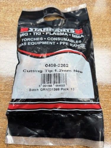 Starparts 0408-2262 1.2mm Cutting tips, Pack of 10