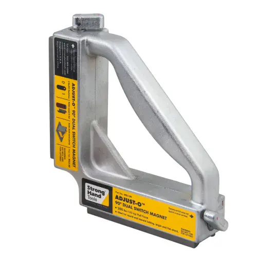 Strong Hand Tools Adjust-O™ 90° Dual Switch Magnet Squares