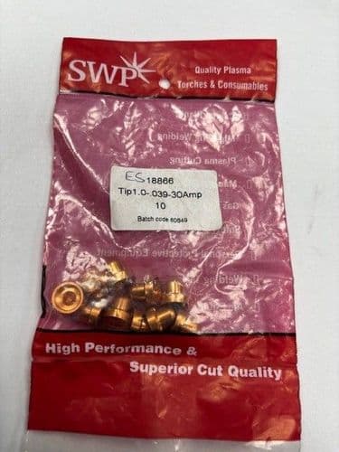 SWP 18866 ESAB L-Tec PT31 Compatible Tip 1.0-0.39 30AMP, Pack of 10