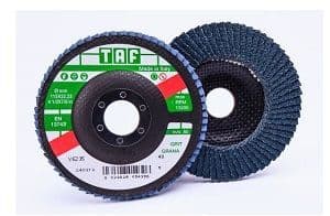 TAF VEZ35 Zirconium Oxide Flat Flap Discs 115mm