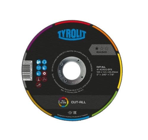 Tyrolit 115mm x 1.6mm Cut-All Disc 34663836