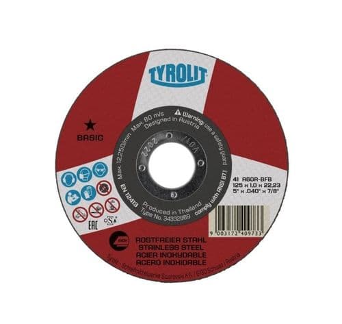Tyrolit 125mm x 1.0mm 1 Star Disc 34332869