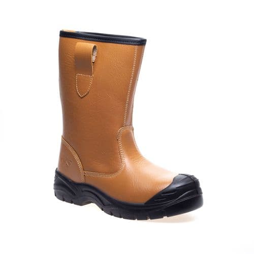 WS SS403SM Tan Fur Lined Rigger Boot