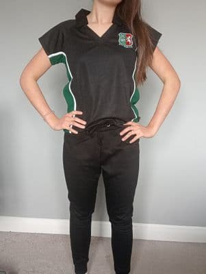 Black Ladies Fitted Joggers