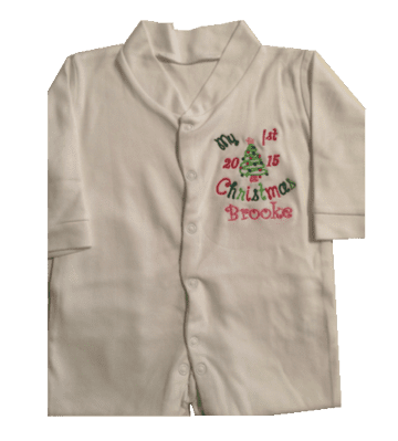 First Christmas Baby Grow