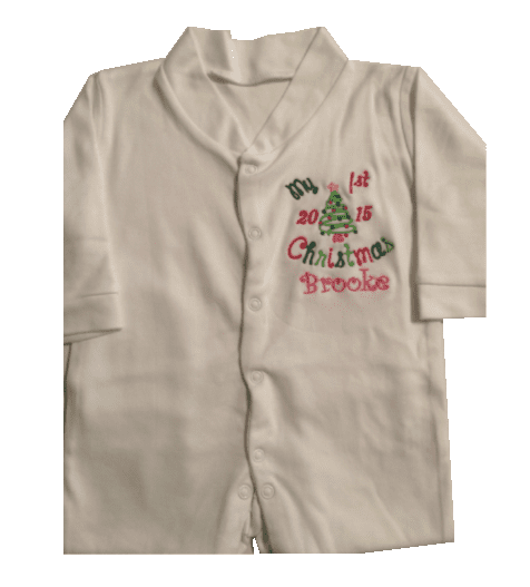 First Christmas Baby Grow