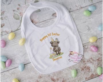 Happy 1st Easter Bunny Design Bib