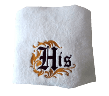 His Monogram Bath Towel