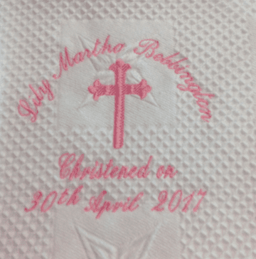 Personalised Christening Shawl