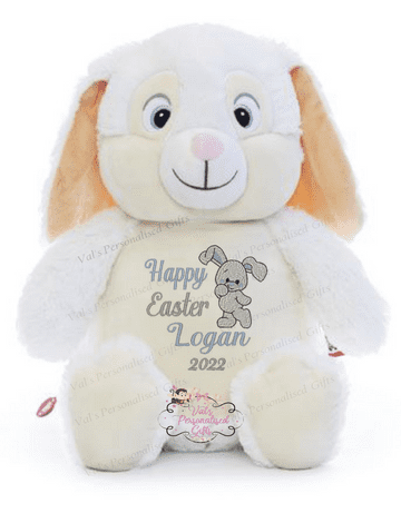 Personalised Cubbies Bunny White