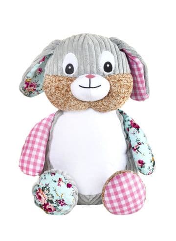 Personalised Cubbies Harlequin Bunny Pink