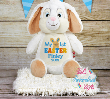 Personalised My First Easter Bunny Cubby (Blue)