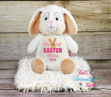 Personalised My First Easter Bunny Cubby (Pink)