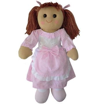 Pink Gingham Rag Doll