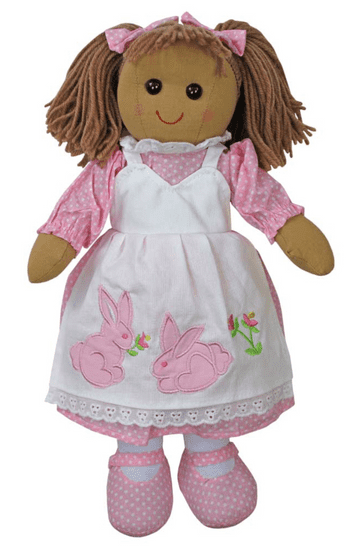 Pink/White Rag Doll Rabbit Dress