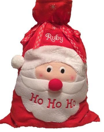 Santa Christmas sack personalised