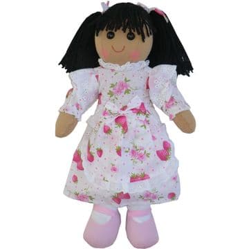 Strawberry Dress Rag Doll