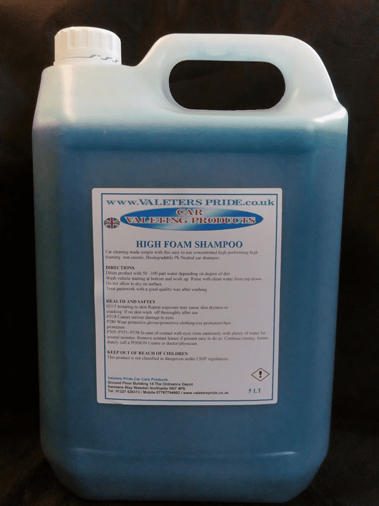 5L High Foam shampoo a non caustic Ph neutral vehicle shampoo