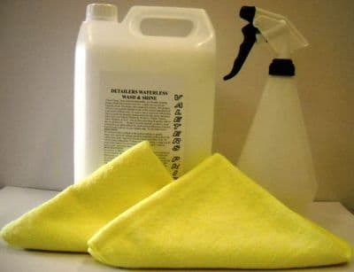 5L Simply Shine Caravan & Motor Home  Quick Detailer + Spray Bottle & 2 X Microfibre Cloths