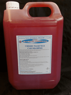 5L Valeters Pride Cherry Wash & Wax A Non Silicon, Ph Neutral Caravan, Motorhome shampoo
