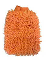 Car MicroFibre  Wash Mitt - Green/ Orange