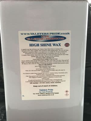 High Shine A non dusting long lasting protective car wax