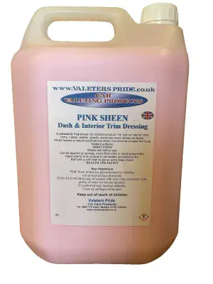 Pink Shine non silicone car interior vinyl / plastics dressing valeting product