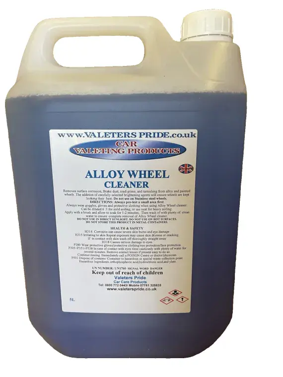 Strong acidic Alloy wheel cleaner for brake dust removal