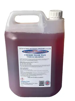 Valeters Pride Cherry Wash & Wax a non silicon, non caustic, Ph neutral vehicle shampoo