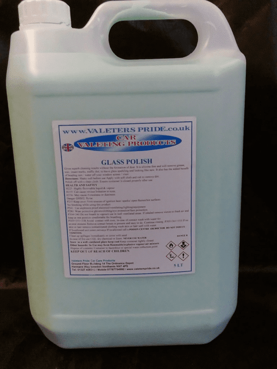 Water beading non silicone cream glass cleaner