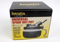 Iwata Spray Out Cleaning Pot with Airbrush Hanger