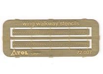 Luftwaffe Wing Walkway Stencils (1/72nd)