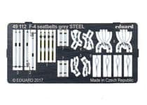 McDD F-4 seat belts - grey (steel)