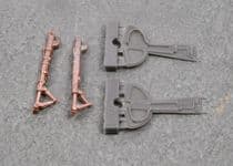 Messerschmitt Bf 109G undercarriage legs - Bronze