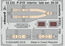 North American P-51D-20 to 35 Late Series Seat Belts - Steel 'Zoom'
