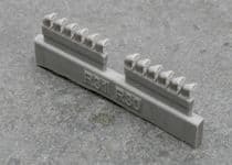 Supermarine Spitfire exhaust stacks - fishtail (1/72nd)